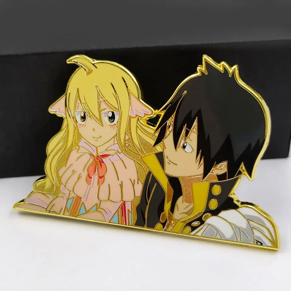 Manufacturer custom design anime metal lapel pin badge custom enamel pins