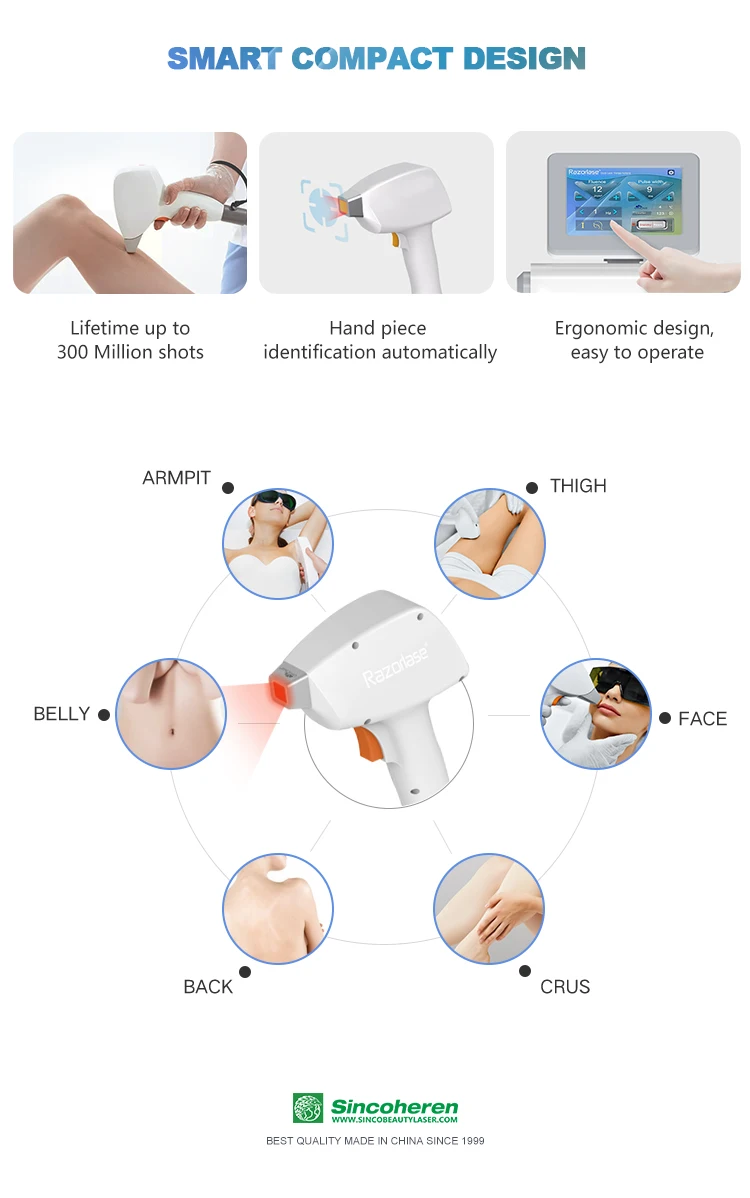 Medical Ce Diode Laser 808 Laser Hair Removal Machine 808nm Diode Laser Hair Removal