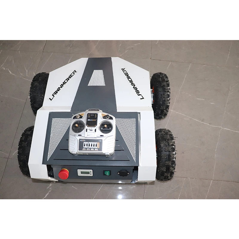 KEYU sell electric remote control artificial intelligence robot cordless lawn mower