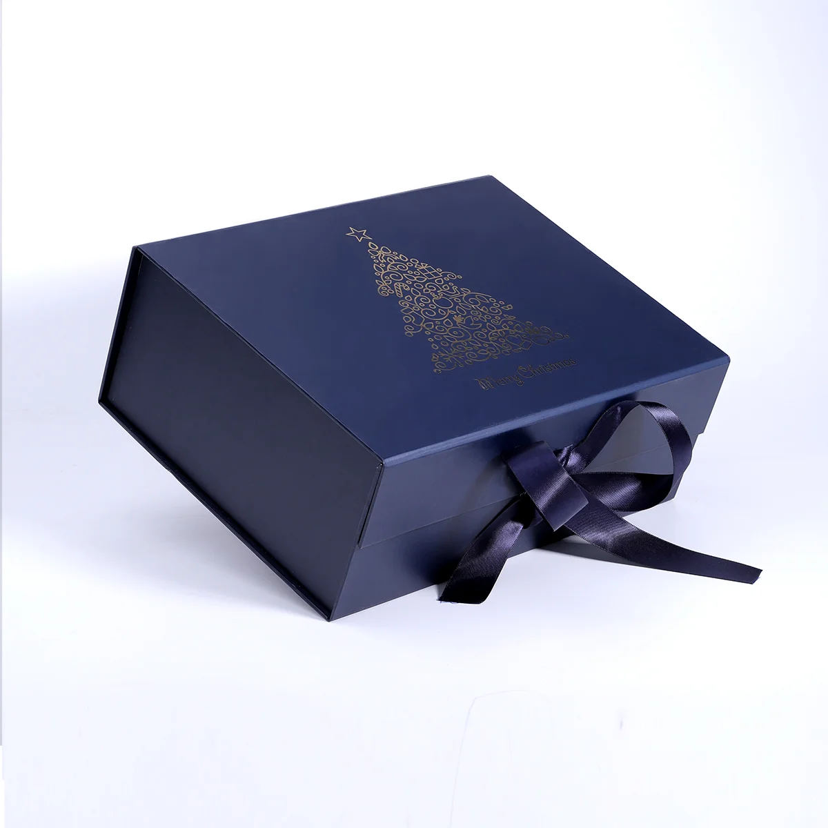 Aliotop Foldable Magnetic Paper Package Gift Box With Ribbon Custom Logo Magnet Foldable Box carton  Packaging