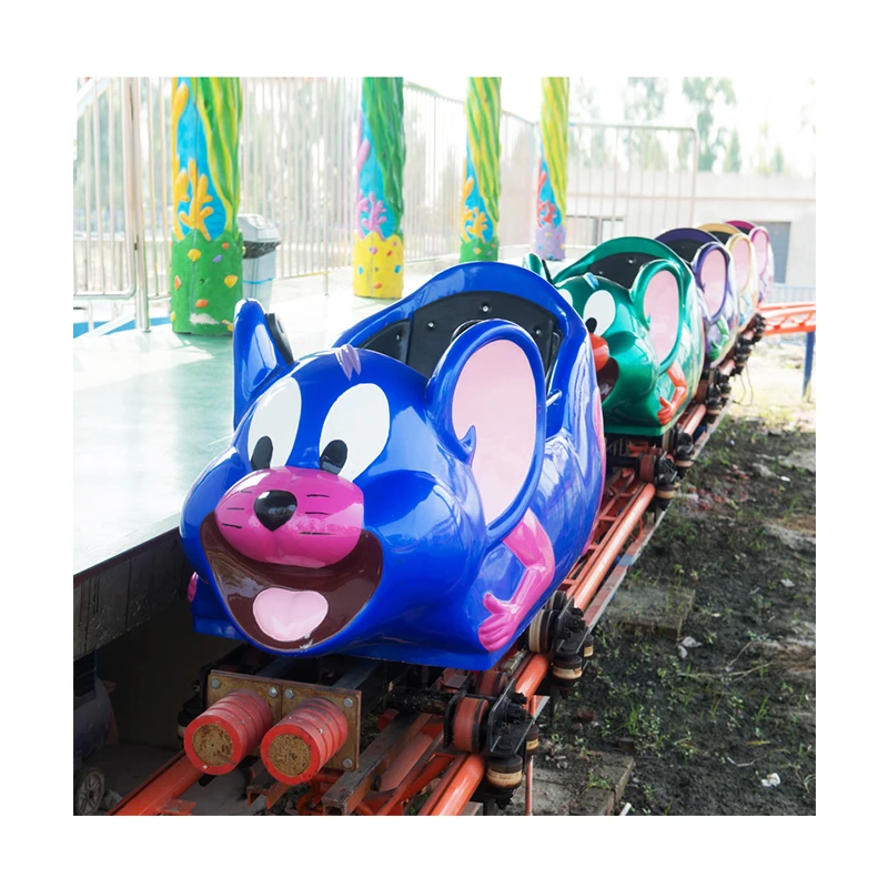 Thrill  amusement park rides factory price  280m crazy mouse  roller coaster  for sale