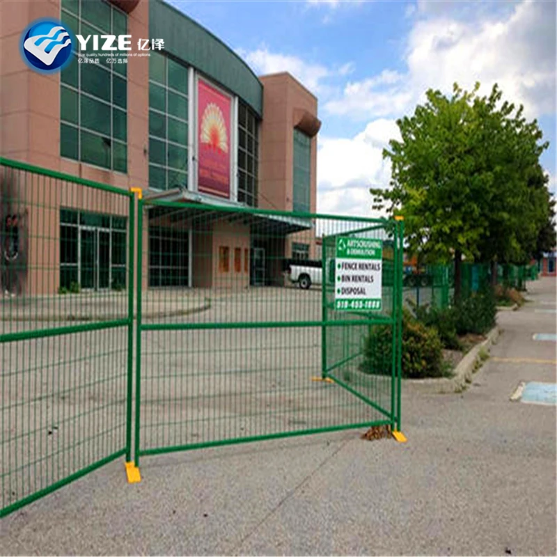 Wooden Panel Short Chain Wire Construction Site Stainless Steel Temporary Fence For Festival