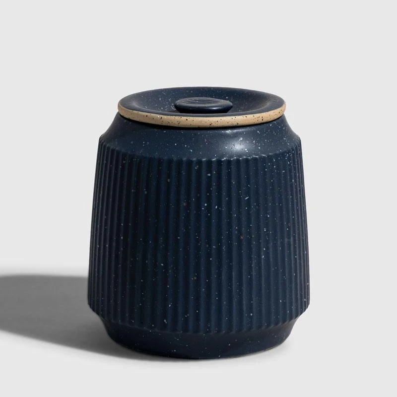 Luxury restaurant home decoration coffee tea canister jar porcelain ceramic food storage jars with lid