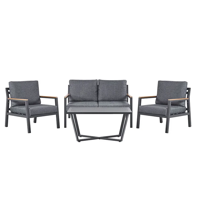 Outdoor table and chair set patio aluminum patio luxurious garden furniture set