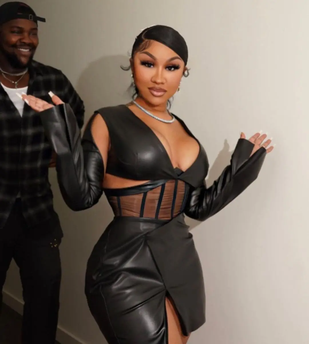 Long Sleeve Black Pu Leather Latex Sexy Bodycon Tight Dresses Black Faux Leather Dress For Women