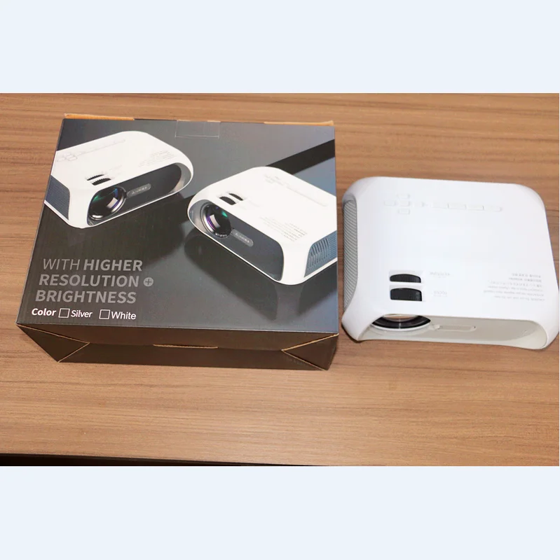 
Amazon Hot-selling Wi-Fi Mini Projector 150 ANSI Lumen Native 720P Portable Projector Full HD 1080P Supported Outdoor Projector 