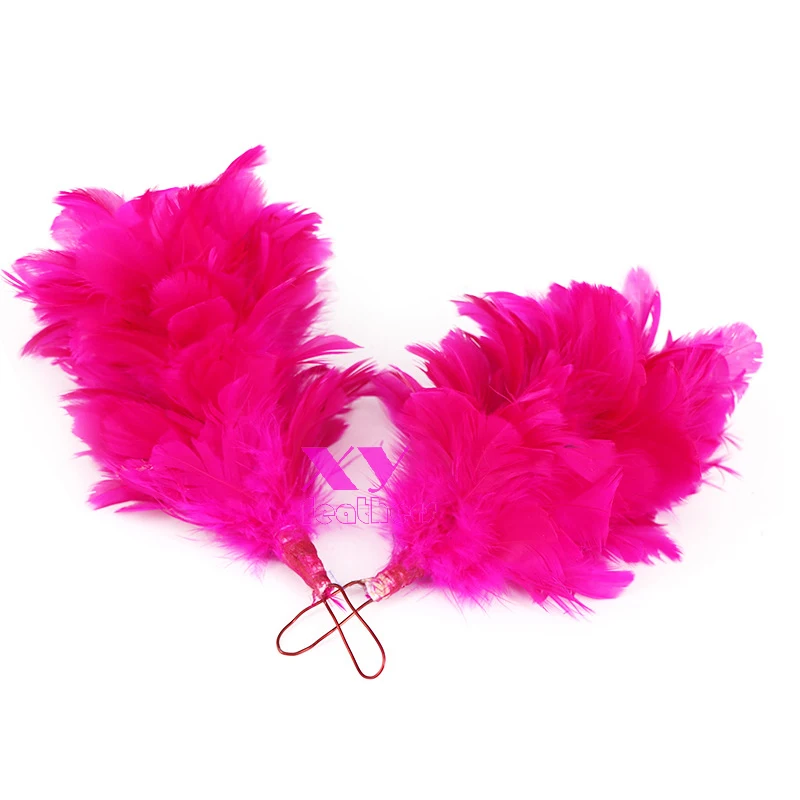 Millinery Supplies Mount Feather Flowers Stripped Goose Feather Mount