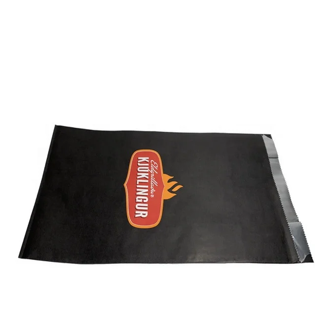 hot roast chicken insulated Aluminum foil lined paper inner foil bags hotdog bag