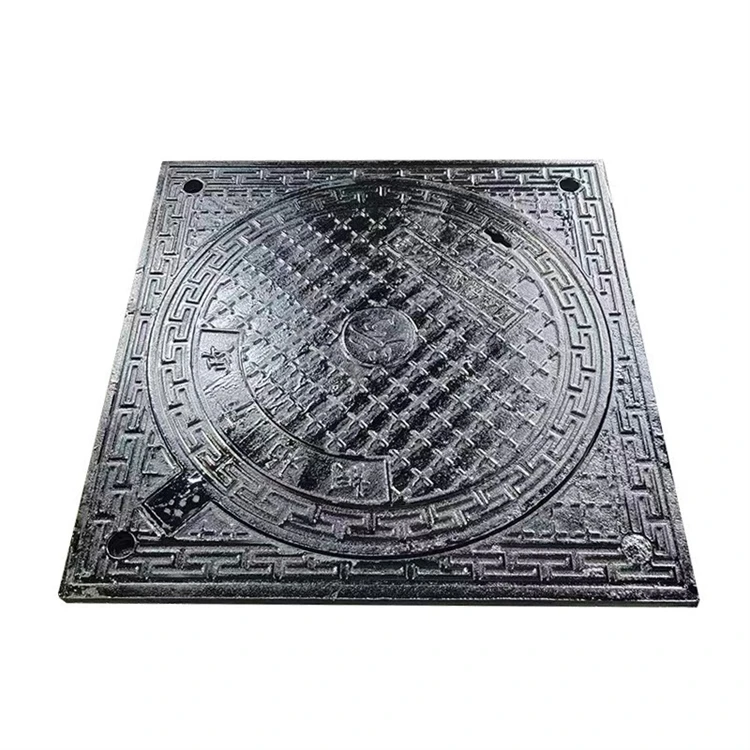 60x60 Ductile Iron Manhole Cover And Drain Grating A15 Customized Size Ductile Iron Cast Manhole Cover