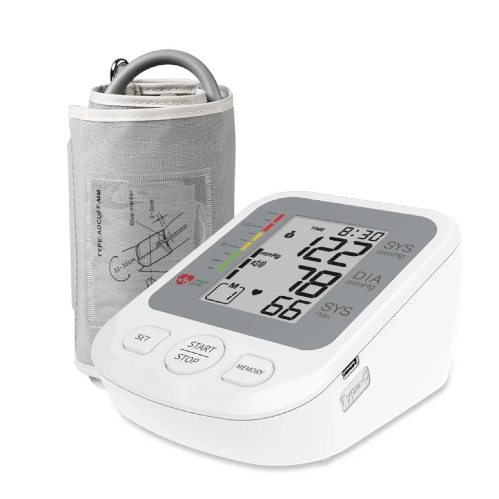 Cheap price LCD automatic portable upper arm type digital electronic sphygmomanometer Voice Function blood pressure monitor