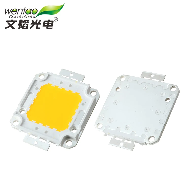 Surper Bright Integrated Outdoor Golden Light 30W 50W 100W Square Epistar COB LED Street Light Source