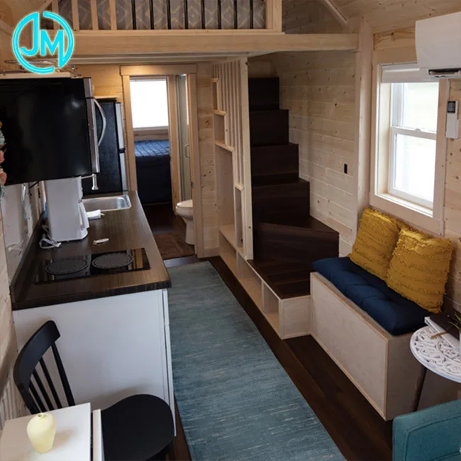 Cheap Home Mobile Room Tiny Trailer Villa On Wheels Tiny House On Wheel Expandable Caravan Trailer House 2 Bedroom Caravan