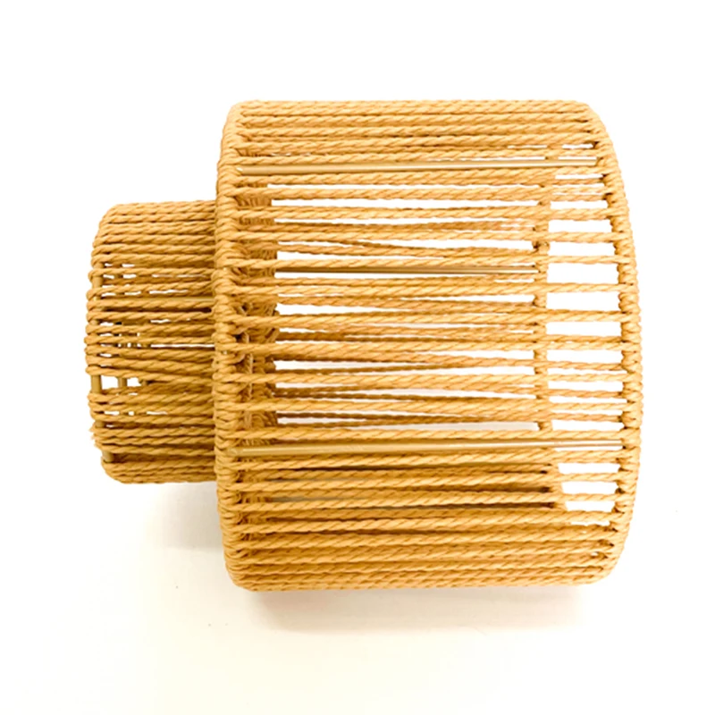 Can be customized simple handmade Teng bamboo lantern garden hotel decoration chandelier