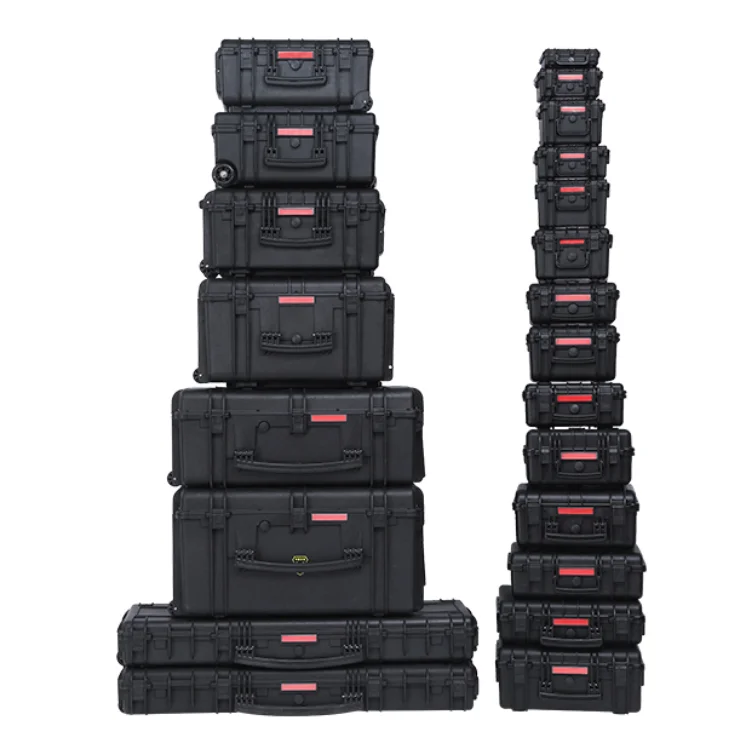 Heavy Duty Outdoor Hunting Travel Case Waterproof Long Plastic Hard Carry Gun Case with Foam Handle