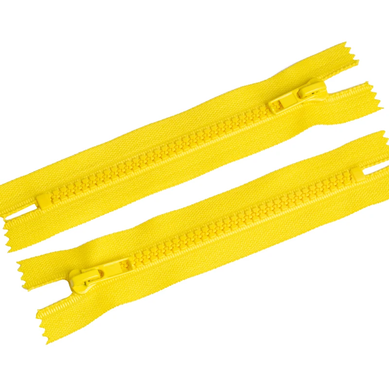 Commonly Used Excellent Zip 5# Yellow Zipper Plastic Closed End Zippers