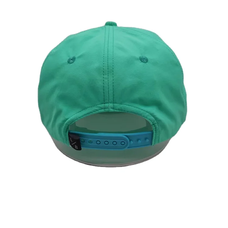 5 Panel Cap Custom rope hat Nylon Unstructured Hat Nylon Snapback Nylon 5 Panel Hats