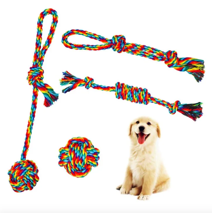 Free Samples Pet Dog Chewing Ropes Nylon Combination Food Trade Healthy Dog Toys