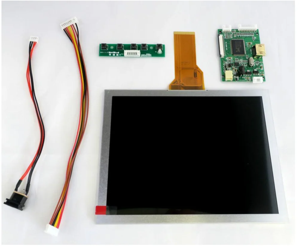 Innolux FOG customize 8 inch Lcd module, 800X600 pixel, Luminance 250cd/m2, 50pins FPC RGB interface