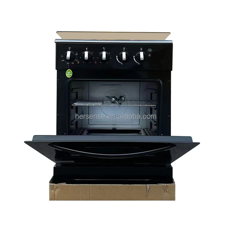 Multi-function Free Standing Gas Stove With Oven Black Multi Function Gas Cooker Home 4 Burner Gas Cooking Range 3 in