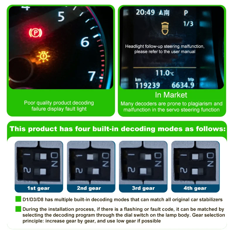 YUFING H4 светодиодные фары 500 Вт D серии D8S 75 7000 лм хорошее качество W212 D4c D4s