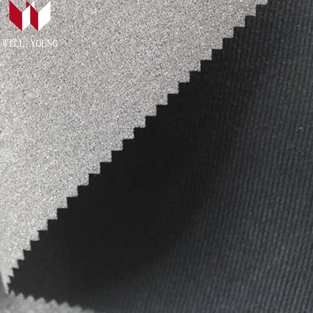 brush tricot Loop Velvet Nylex Fabric With Foam Lamination