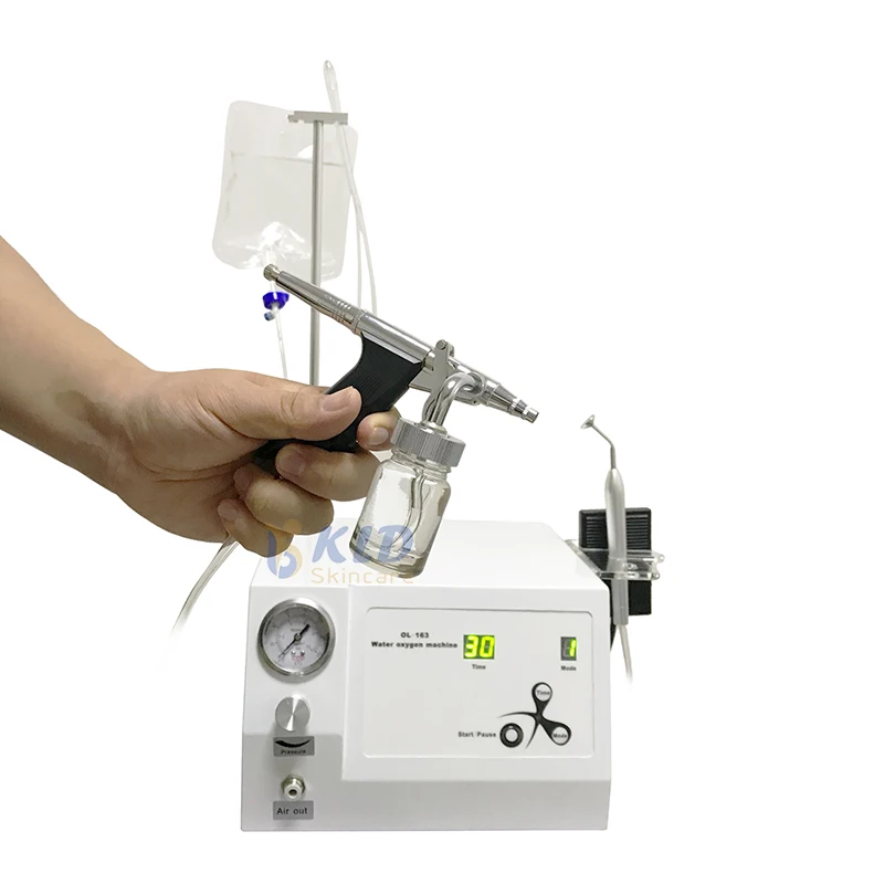 Water sprey 3 in 1 injection therapy aqua facial cleaning peel machine oxygen jet