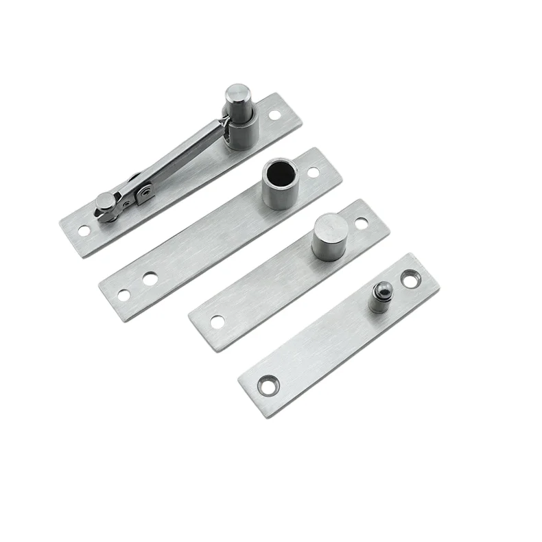 Heavy Duty Stainless Steel SS201 Concealed Door Pivot Hinges for Wooden Doors 180 Degree Shaft Pivot Hinge