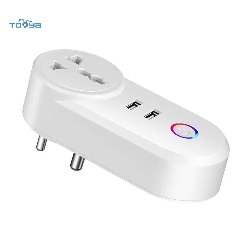 BSD31 умная розетка с управлением зубами, 16 А, два USB-порта
