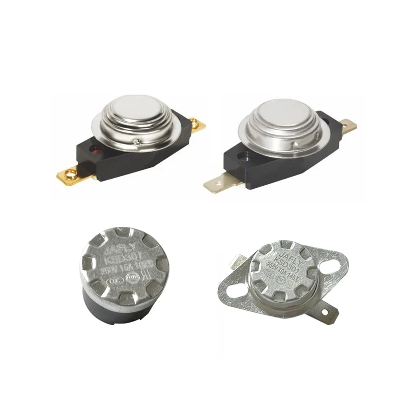 JIHUI KSD301 KSD302  high temperature ceramic bimetal thermostats switch 150C for automotive diesel oil filtration heating