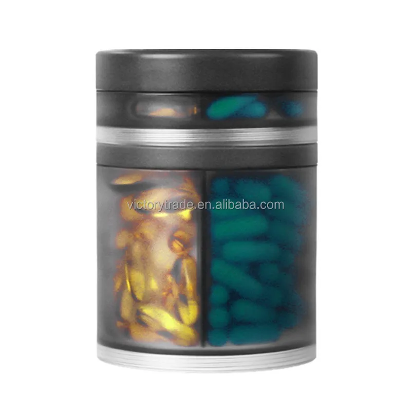 V-GF211223-3 рекламные пластиковые проездные смарт-7 дней большой емкости для хранения вращающийся распределитель таблетки коробка с ящиком