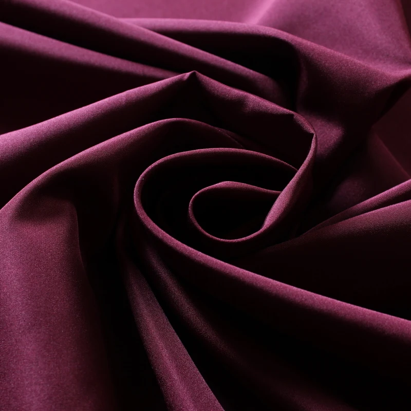 factory supply 100% recycle poly woven 300t dyed pongee fabric for pants