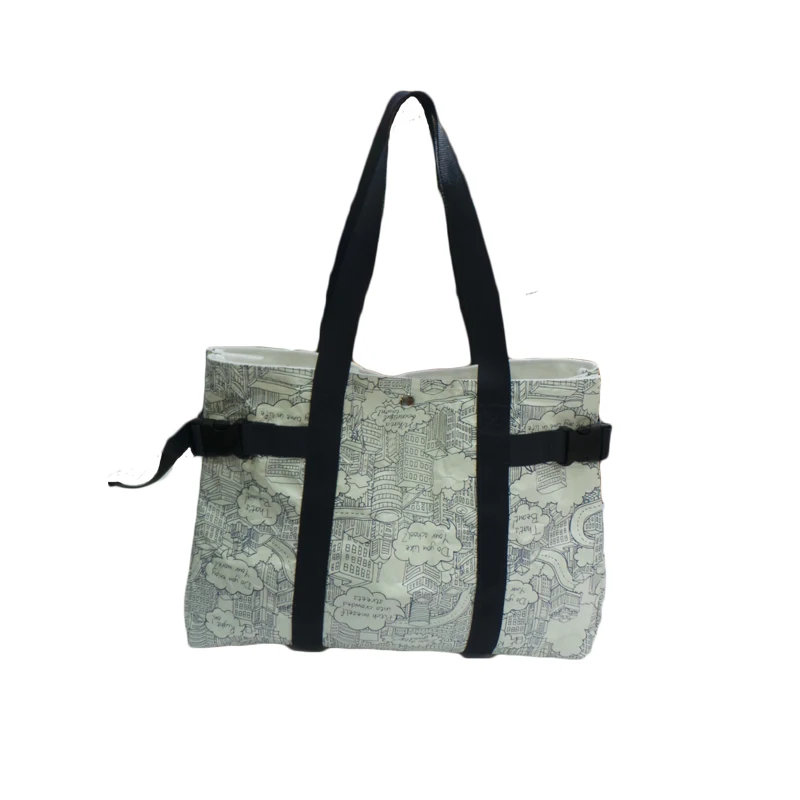 OEM canvas lining dupont tyvek paper travel tote shopping dupont paper tote bag custom eco friendly tote bags tyvek bag