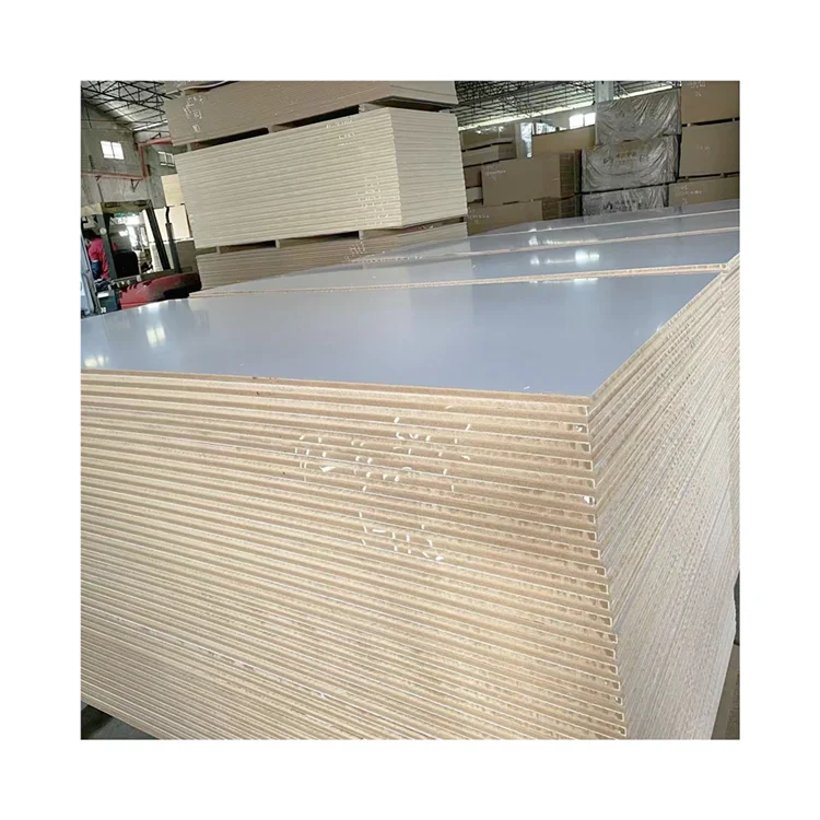 QX-M4 High quality cheap price 1220*2440mm/1220*2800mm white 15mm 18mm melamine mdf board