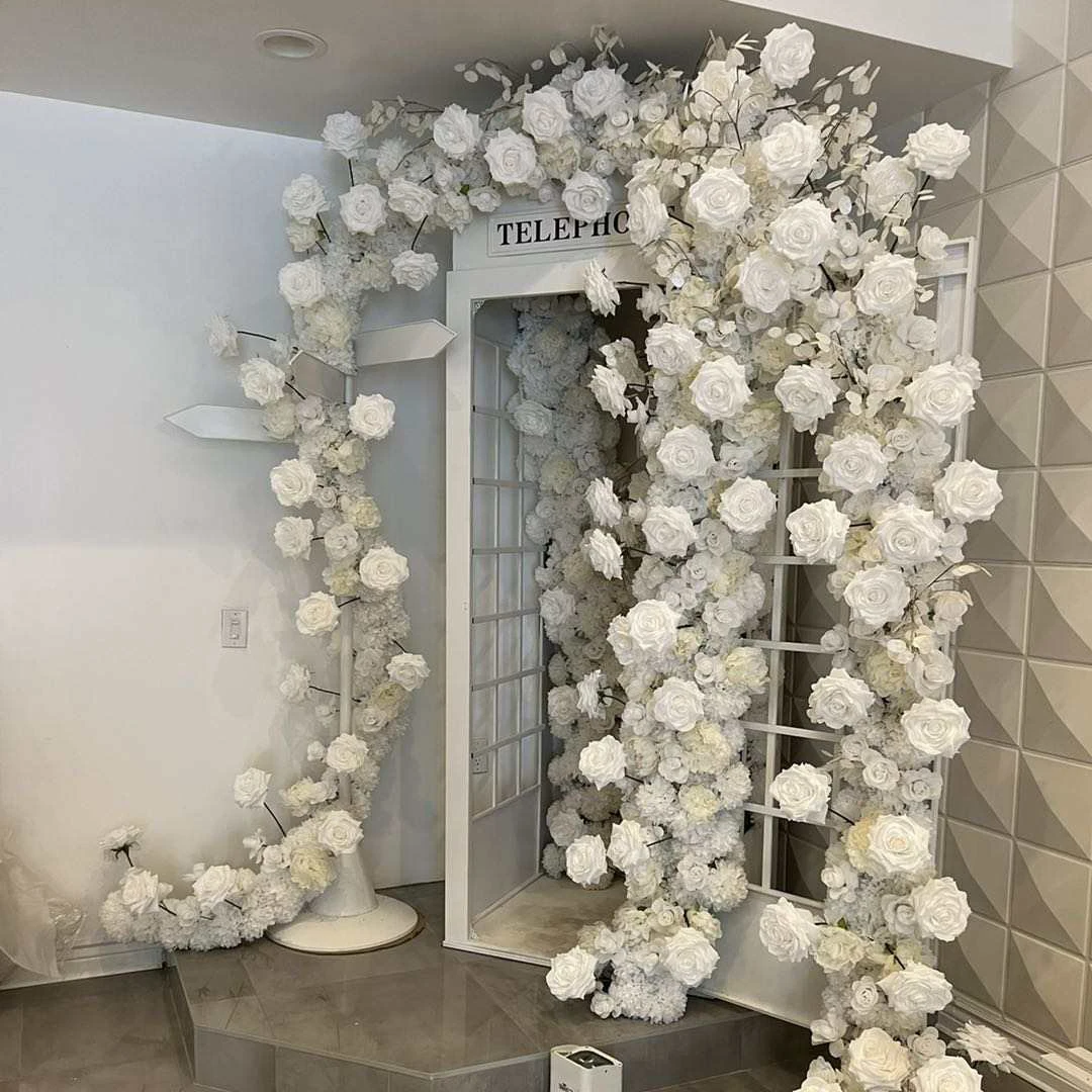 Telephone Booth Photography Flowers Wedding Backdrop London Wedding Telephone Booth