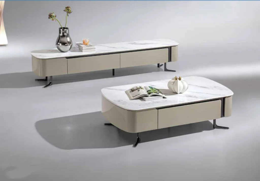 living room tea table with drawers marble plinth coffee table round marble coffee table