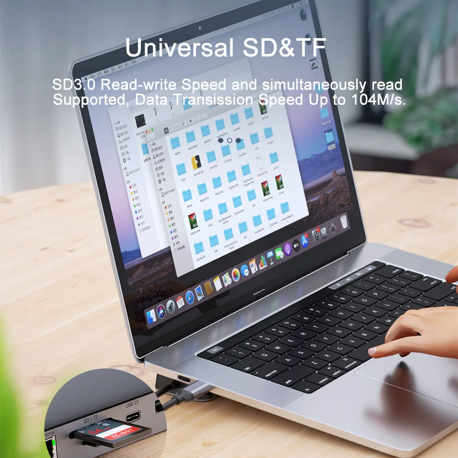  Универсальный 11 в 1 USB-C концентратор типа C док-станция многофункционный адаптер Thunderbolt 3 ноутбук