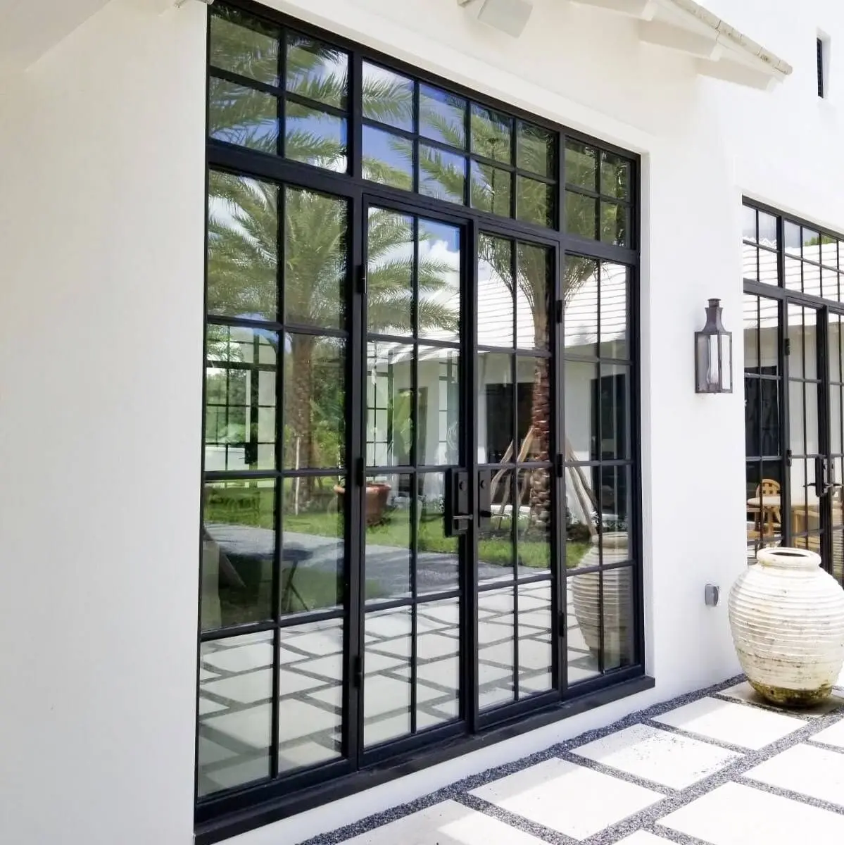 european standard double panels swing style modern apartment aluminium french double glass swing entry doors