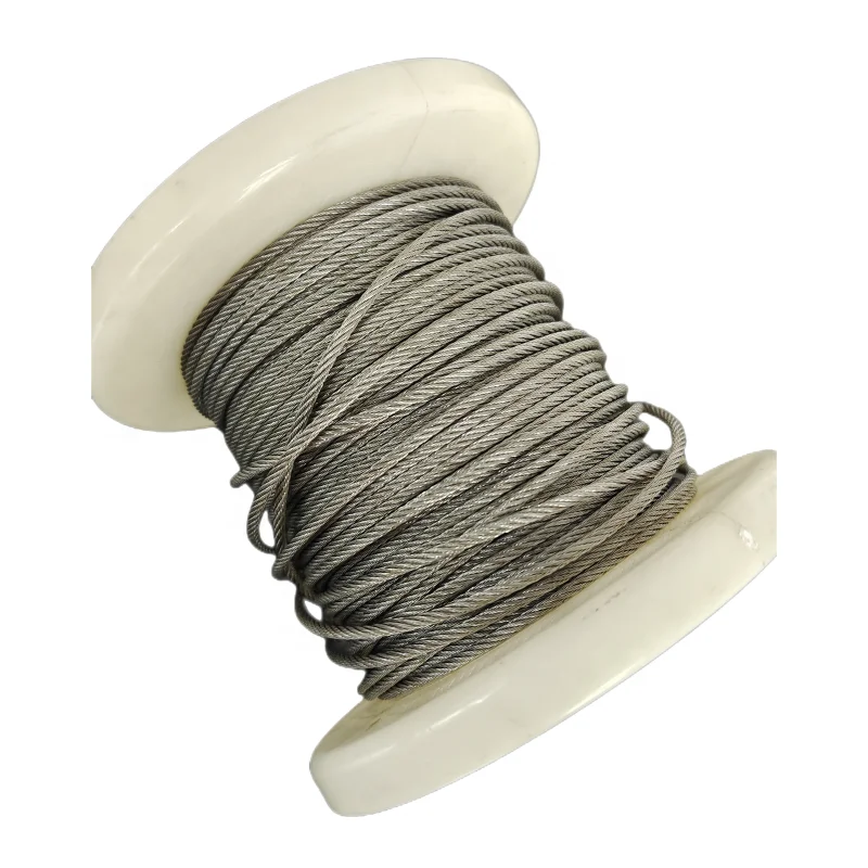 304 316 7*7 3mm 6mm ss wire rope stainless steel cable for railing suspension hanging cables