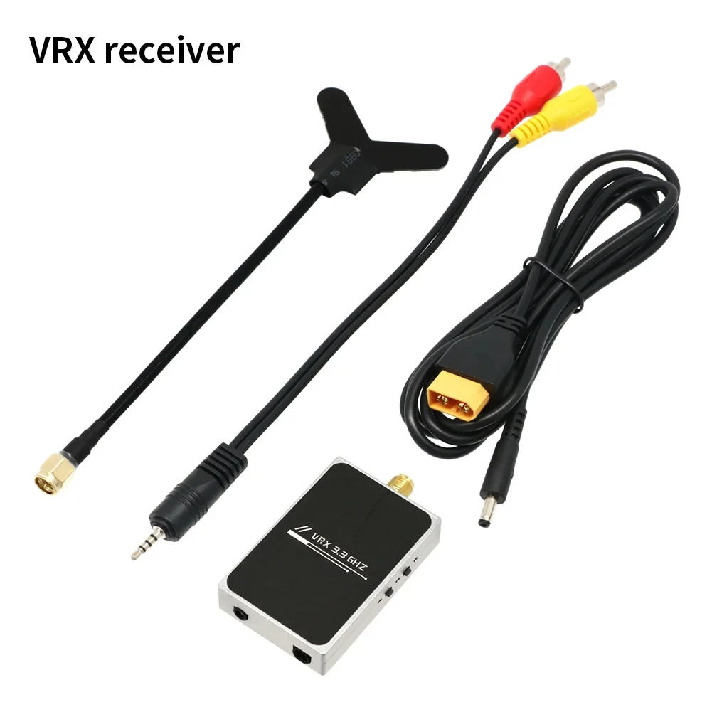 LST 3 3G 3W VTX VRX FPV обход машины 16CH Встроенный микрофон аудио видео передатчик большой дальности для 7-13 дюймов RC Дрон