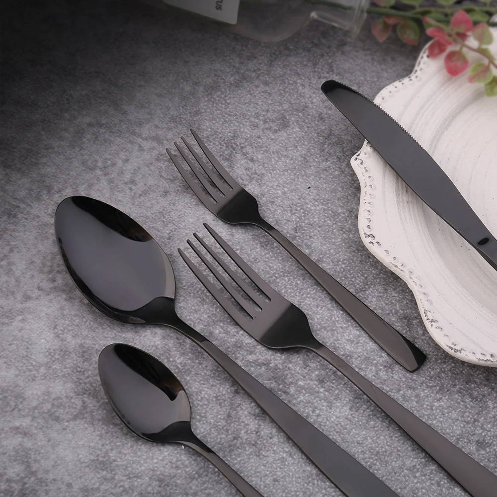 
Restaurant Cutlery Set Bulk Gold Plated Stainless Steel Cutlery Set Kitchen Fork Spoon Knife Cutlery 