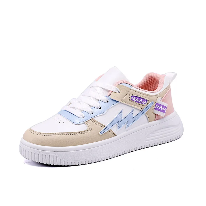 2021 spring and autumn new board shoes student wild thick-soled sports shoes ins trendy white shoes