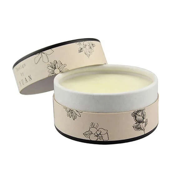 Пользовательские фантазийные пустые картонные контейнеры, банка, экологически чистые трубки из крафт-бумаги для бальзама для губ