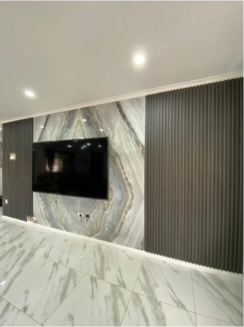 Wall cladding co extrusion wpc panel wall for interior and exterior