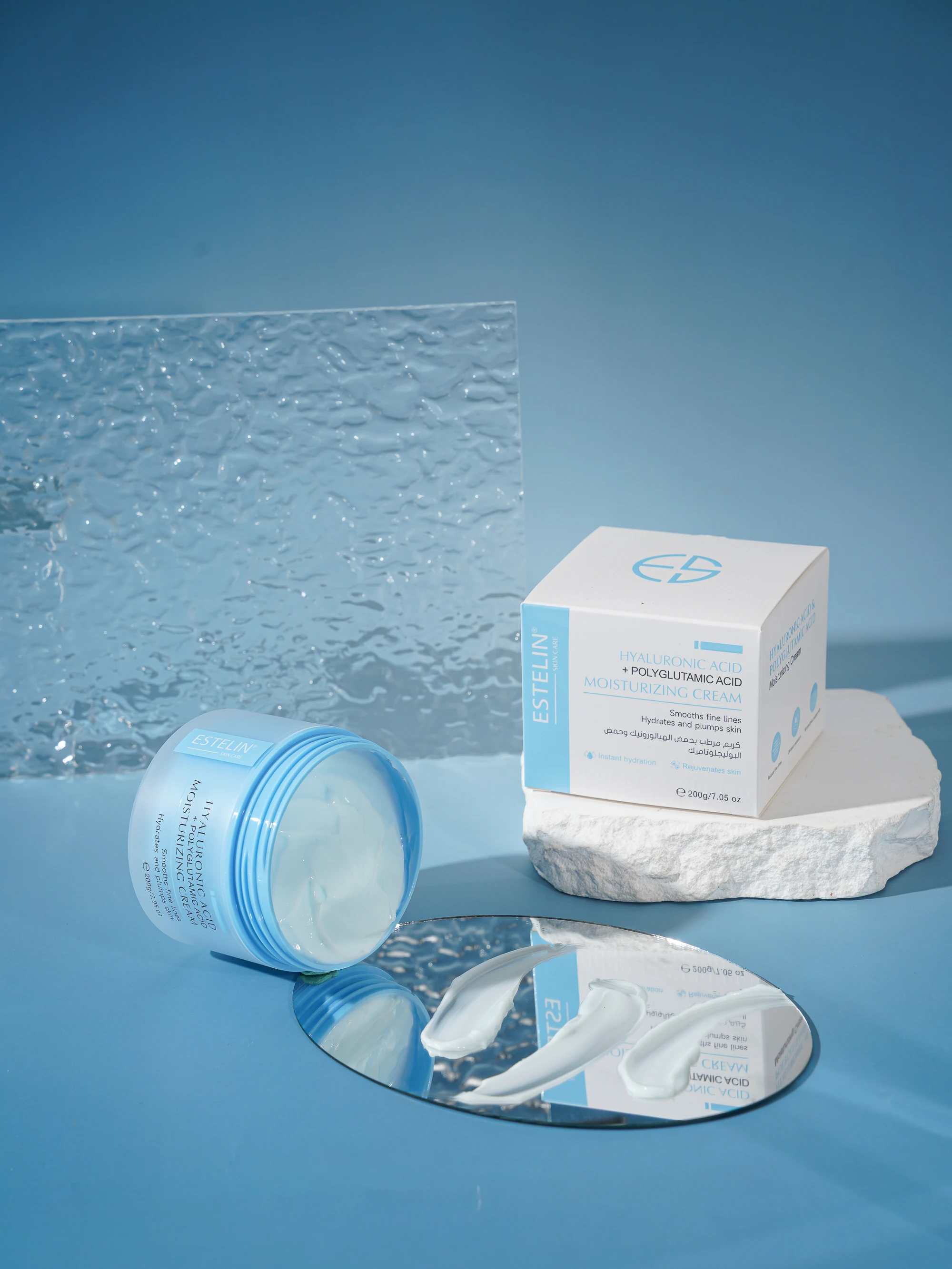 ESTELIN Skin Care Moisturizing Smooth Fine Line Anti Wrinkle Hydrating Hyaluronic Acid cream 200ml