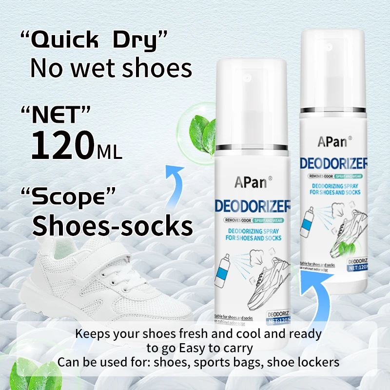 Shoe Socks Smell Remover Refresher Sneaker Footwear Deodorizer Spray Aerosol 4oz