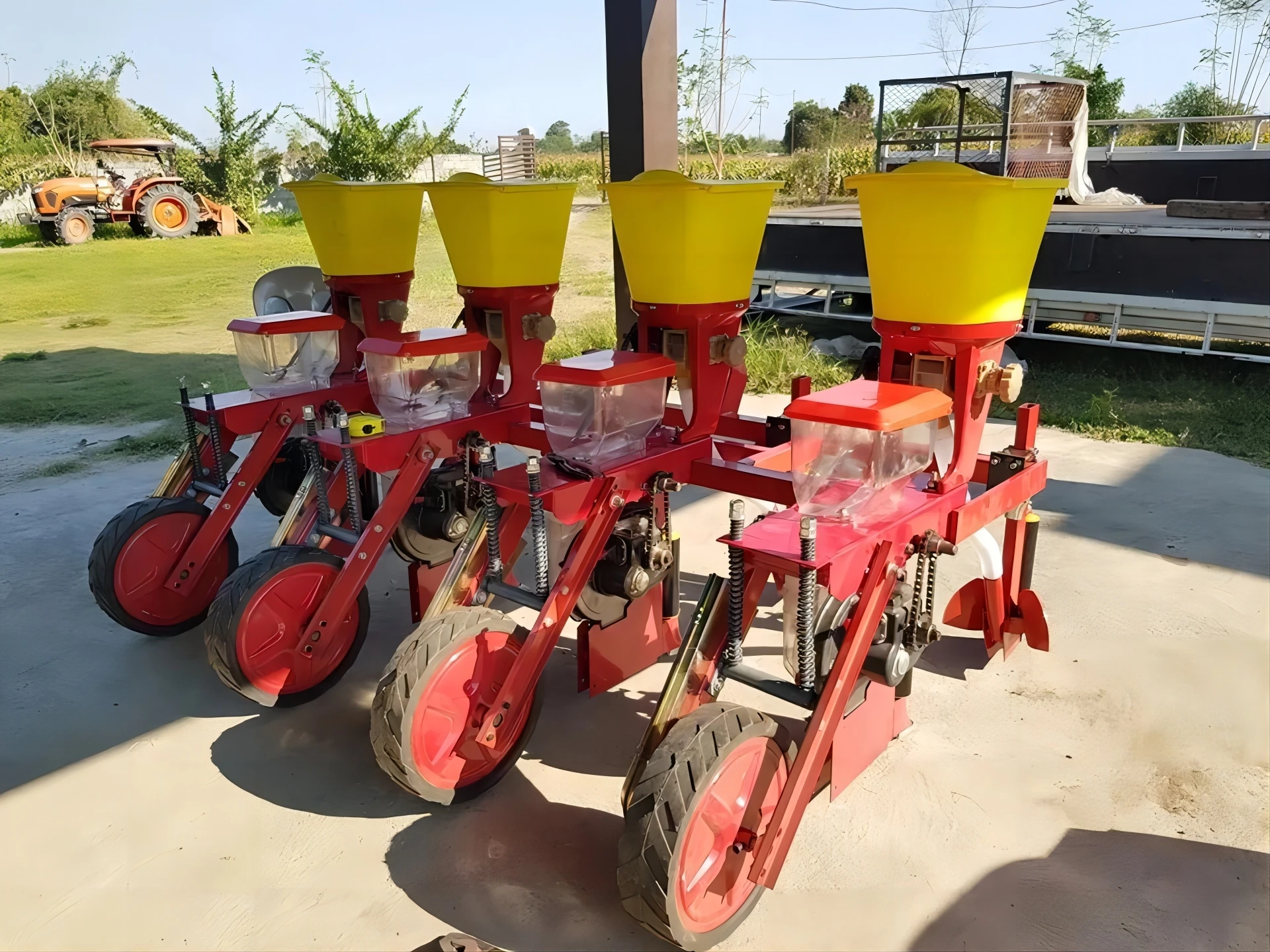 Farm Tractor mounted 3-point Corn Fertilizer Seeder sowing machine corn planter