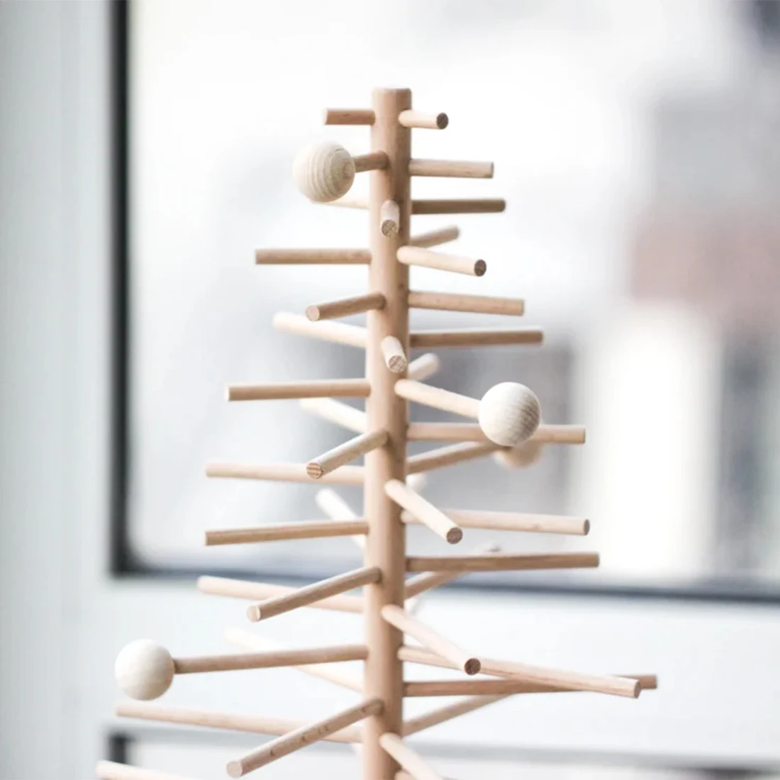 Eco Friendly Sustainably Handcrafted Home Decoration Modern Scandinavian Minimalist Wooden Christmas Tree