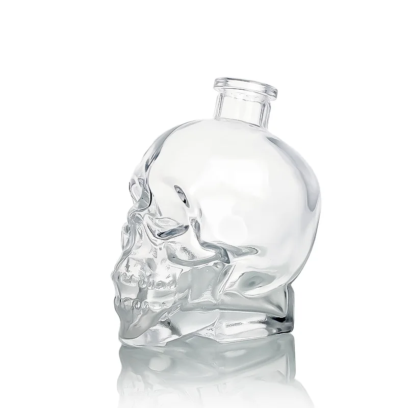 Skull Bone Glass Alcohol Whiskey Vodka Wine tequila hand-painted decanter set and wine Bottle Decanter