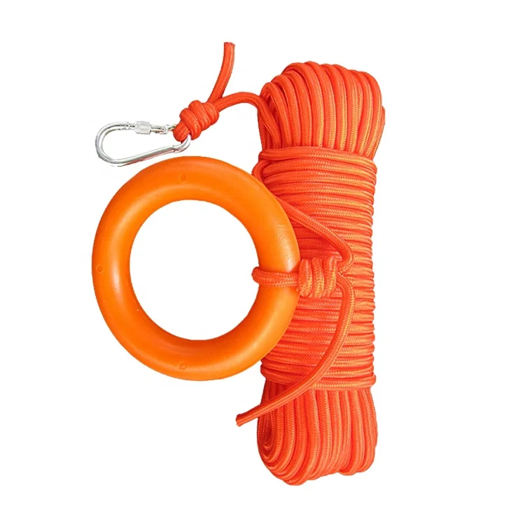 Hot sell 1974 SOLASWater lifebuoy reflective rope water safety rescue rope swimming buoy floating rope