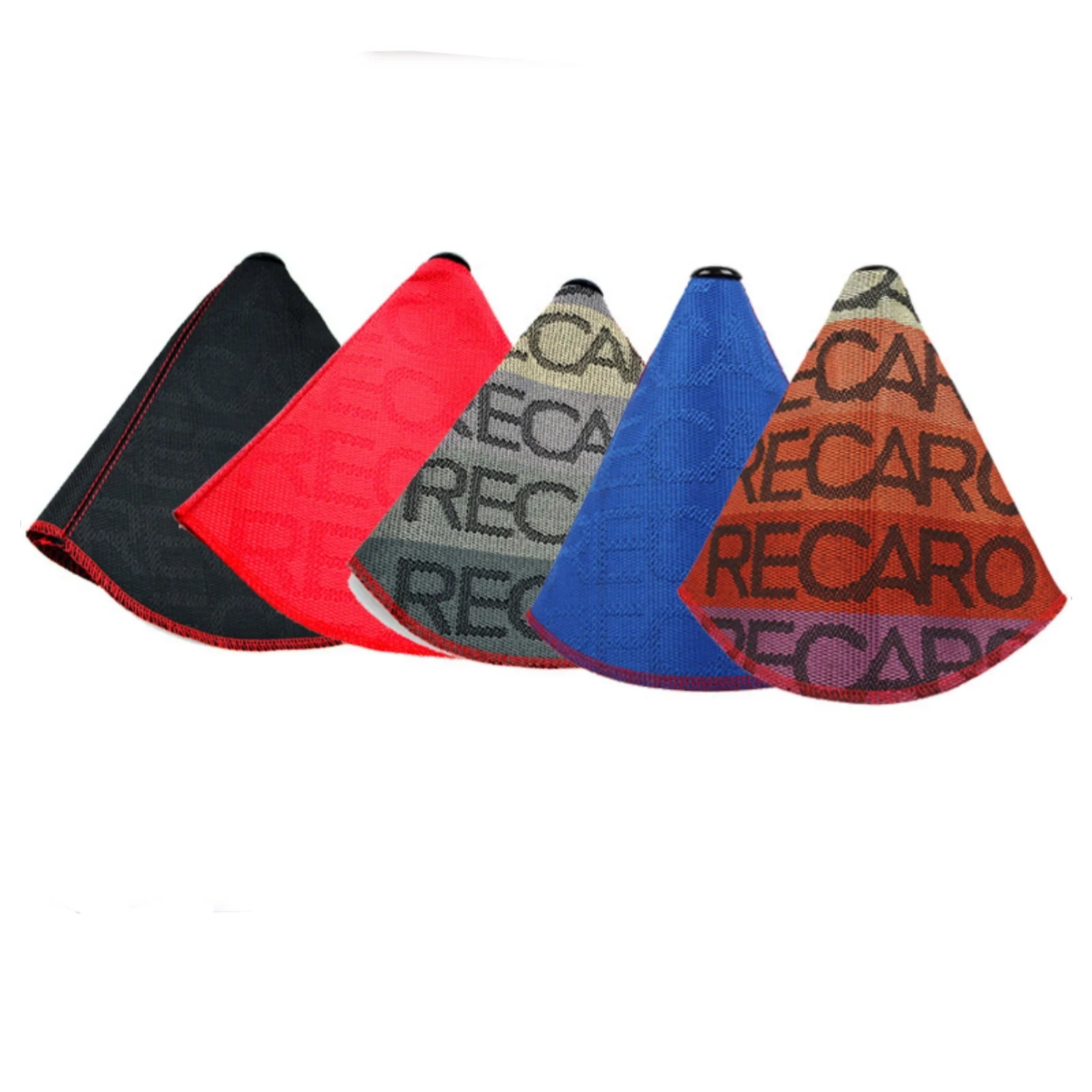 JDM Style Universal RECARO Cloth Fabric Collars Auto Car Manual Stick Shifter Knob Gear Shift Boot Cover Dust-Proof